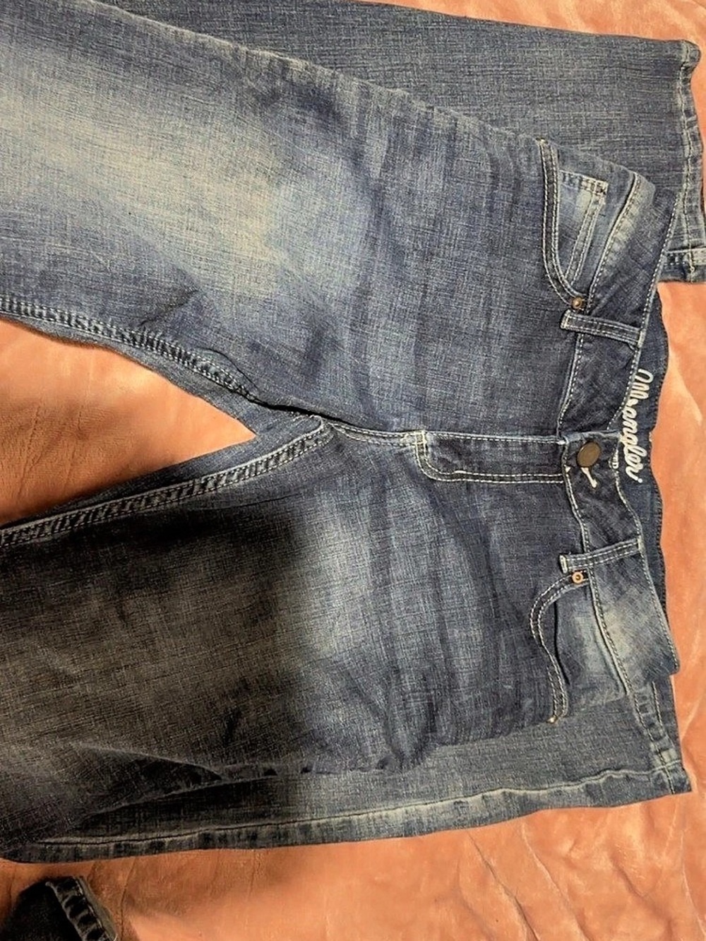 Wrangler Straight Leg Jeans Women's Waist 10 Blue